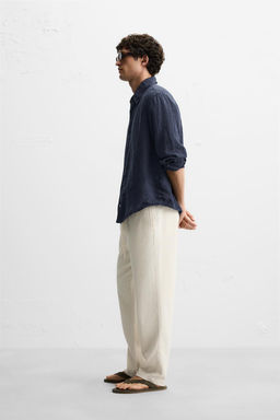 RELAXED FIT TEXTURED TROUSERS - Zara фото 16