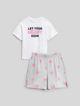 ACOOLA / Набор детский для девочек ((1)футболка и (2)шорты) Pitaya разноцветный