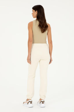 Женские кремовые спортивные штаны - U.s. polo assn фото 4