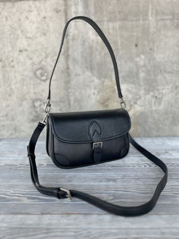 Женская кожаная сумка через плечо 33012 Блек - Sergio valentini фото 7