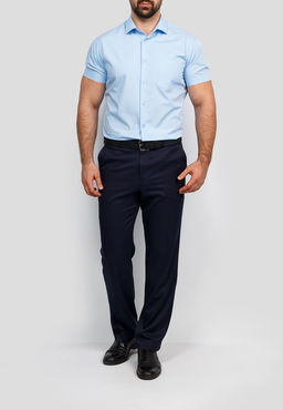 Сорочка мужская короткий рукав GREG 220/109/NBL/Z  фото 3