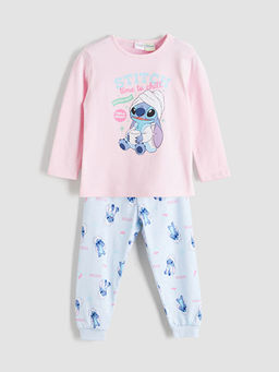 Stitch Lisansl? K?z ?ocuk Pijama Tak?m