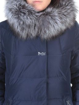 15-298 DK. BLUE Пальто зимнее женское (200 гр. холлофайбера) - Fashion фото 10