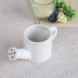 Кашпо Лейка 14,5x6,5 см / 18085W /уп 120/белое - Галеонтрейд фото 3