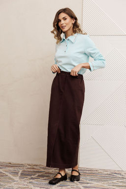 Костюм Gizart 5425 голубой, шоколадный джинс