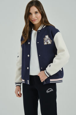 Бомбер Темно-синий