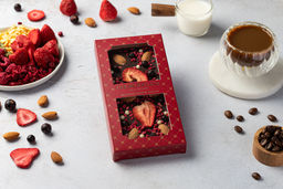 Шоколад темный с украшением МИНДАЛЬ, смородина, малина 100 гр - Chokodelika фото 4