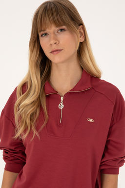 Kad_n Koyu Frambuaz Sweatshirt - U.s. polo assn фото 2