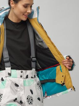 Горнолыжный костюм женский серого цвета 02302-1Sr - Chunmai фото 17