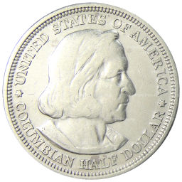 Монета 1/2 доллара 1893 года США Колумбийская выставка в Чикаго