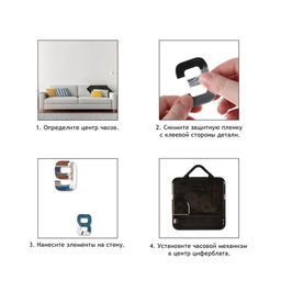 Часы настенные интерьерные «Звёзды», 3D, наклейка, бесшумные, плавный ход, d=40 см