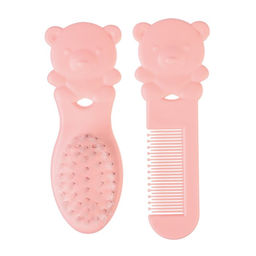 Расчёска детская «Мишка», 2 шт., розовый