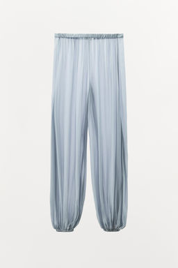 SEMI-SHEER BALLOONED TROUSERS - Zara фото 4