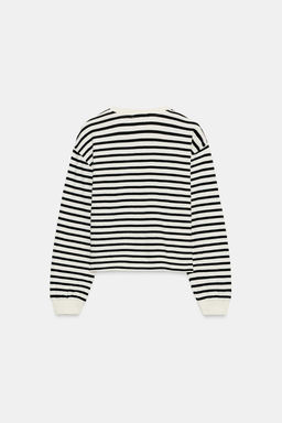 LONG SLEEVE STRIPED T-SHIRT - Zara фото 6