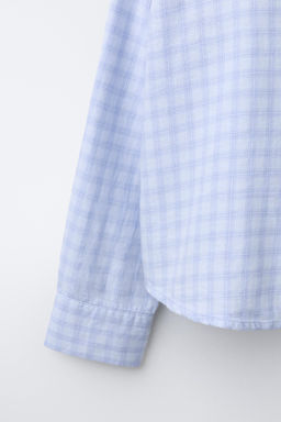 OVERSIZE CHECK SHIRT - Zara фото 4
