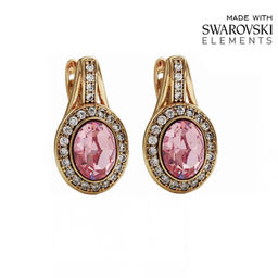 Серьги с кристаллами Swarovski