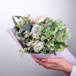 Бумага крафт белый Розовые мечты, 0.68 8 м - Дарите счастье фото 4