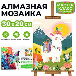 Картина по номерам MKR3020-151 "Лама" 30х20 см.