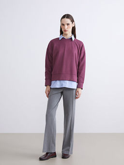 Bisiklet Yaka Kad?n Sweatshirt