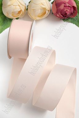 Лента репсовая 4 см*20 ярд "1 сорт" (SF-1349) персиковый №07