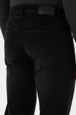 Erkek Siyah Slim Fit Jean Pantolon