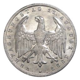 3 марки 1922 года Е Германия 3-я годовщина Веймарской конституции