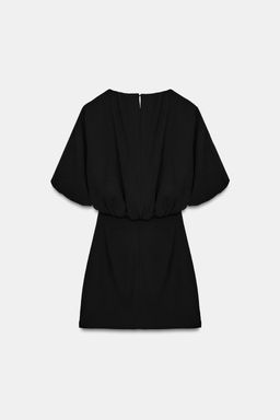 VESTIDO CORTO GLOBO / Negro - Zara фото 7