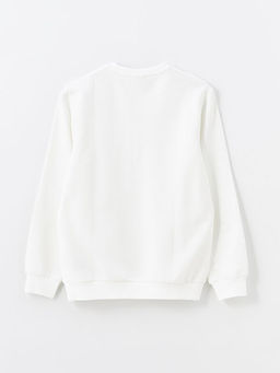 Bisiklet Yaka Uzun Kollu Bask?l? Erkek Sweatshirt - Waikiki фото 2