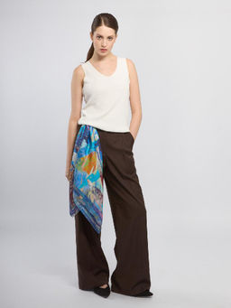 Платок жен. шелк 90х90 E04-8379-12 - Eleganzza фото 3