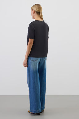 ЕВТ 3283/черный фуфайка (футболка) жен