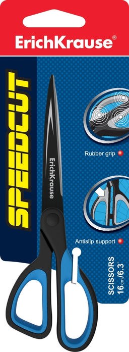 АКЦИЯ Цена за 12 шт. Ножницы ErichKrause® Speedcut, 16см (блистер 1 шт.)
