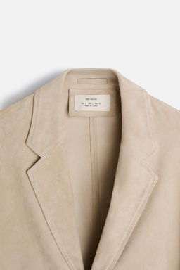 SUEDE LEATHER BLAZER - Zara фото 12