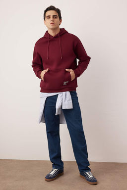 TRENDYOL MAN Beyaz Oversize/Genis Kesim Kapusonlu Etiketli Ici Polar/S?cak Tutan Sweatshirt TMNAW21SW2005 - Trendyolmilla фото 76