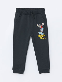 Beli Lastikli Nostaljik Maymun Bask?l? Erkek ?ocuk E?ofman Alt