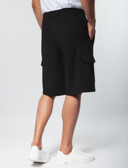 Шорты-карго Vilatte легкий футер черный  фото 4