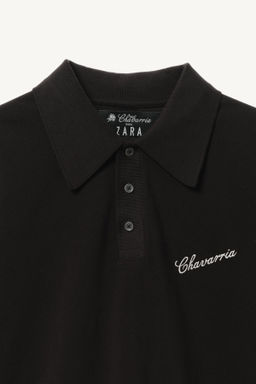 POLO SLIM FIT WILLY CHAVARRIA X ZARA / Negro  фото 3