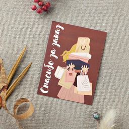 Цена за 10 шт. Открытка для бизнеса «Спасибо за заказ», 8×6 см