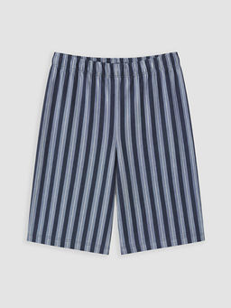 Beli Lastikli ?izgili Erkek ?ocuk Pijama ?ort
