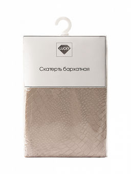 Скатерть 140x200 бежевый полиэстер