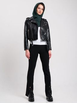 Капор трикотажный малахит, капюшон - Yollochka фото 5