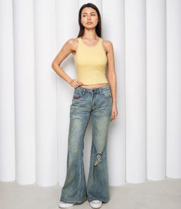 Топ #КТ2705, горчичный - Dommod фото 3