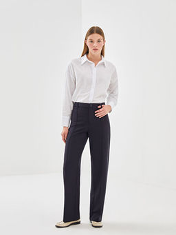 Dar Fit D?z Geni? Pa?a Kad?n Pantolon