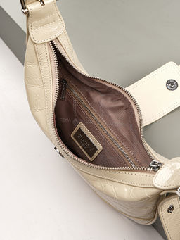 LACCOMA сумка Q3361-молочный натуральная кожа фото 6