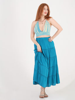 Многоярусная юбка больших размеров