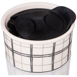 КРУЖКА LEFARD КОФЕМАНИЯ С ПЛАСТ. КРЫШКОЙ И С СИЛ ОБОДКОМ, 450МЛ  фото 4