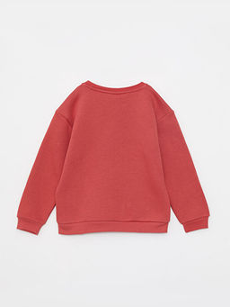 Bisiklet Yaka Bambi Bask?l? Uzun Kollu K?z ?ocuk Sweatshirt - Waikiki фото 2