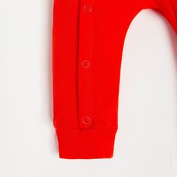 Комбинезон Крошка Я Happy winter, рост 68-74 см, красный  фото 5