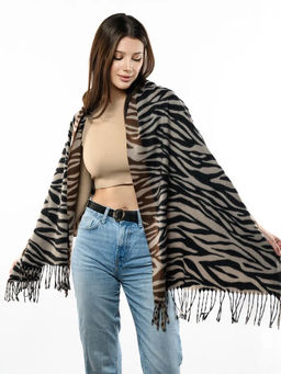 Яркий палантин с анималистичным принтом - Pretty mania фото 10