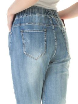 1113 LT. BLUE Джинсы женские 7/8 (95% хлопок, 5% спандекс) - Фабричный китай фото 8