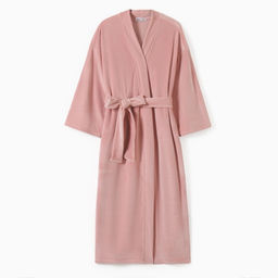Халат домашний женский KAFTAN Plushy, размер 52-54, розовый